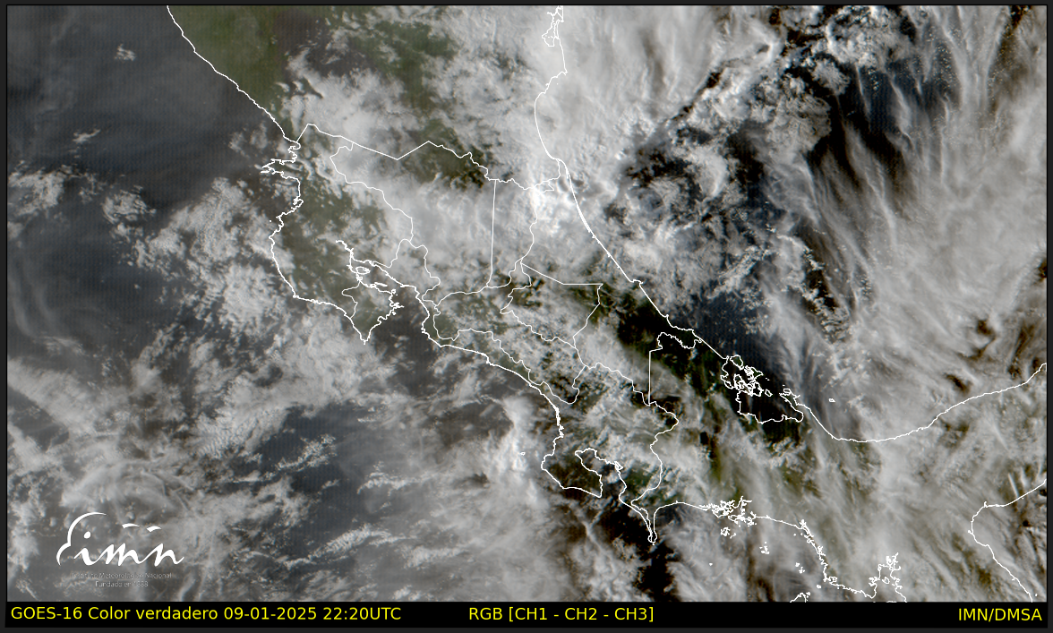 IMN prevé disminución de lluvias a partir de este viernes por llegada de masa de aire seco