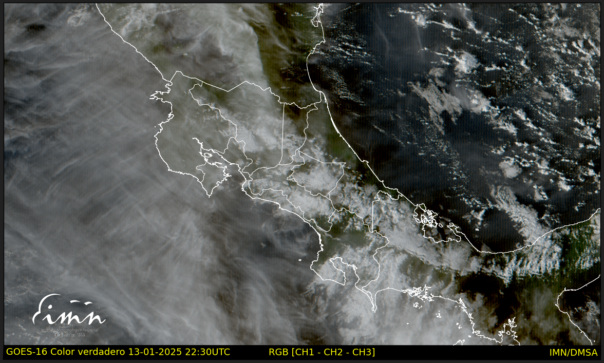 IMN: Sistema de alta presión provocará incremento en intensidad de vientos alisios a mitad de semana