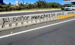 OIJ realiza ‘diligencias de investigación’ tras grafiti con referencia a líder de cartel mexicano