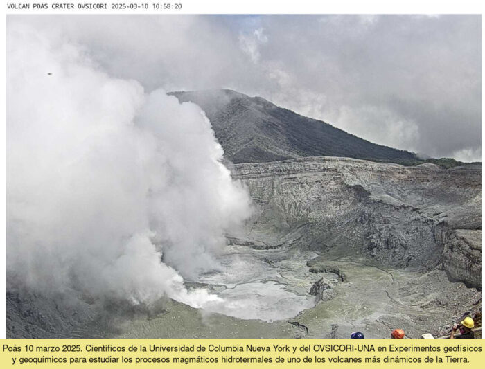Autoridades refuerzan vigilancia y medidas preventivas ante actividad del Volcán Poás
