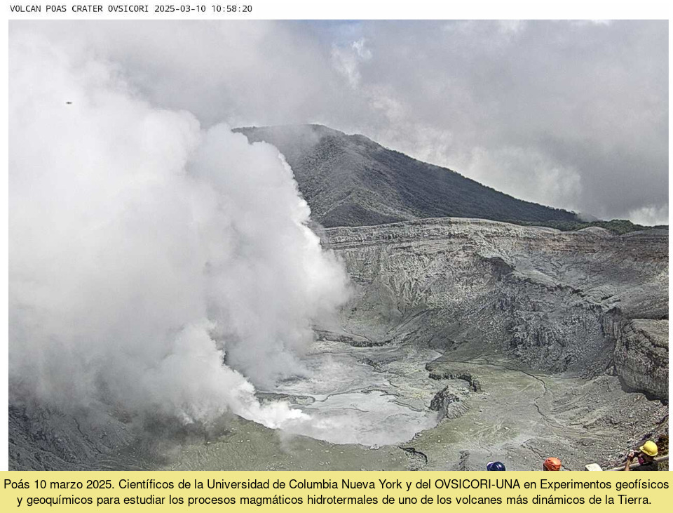 Autoridades refuerzan vigilancia y medidas preventivas ante actividad del Volcán Poás
