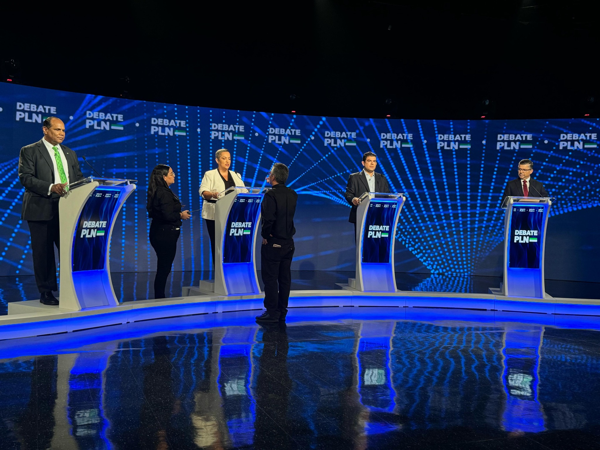 Precandidaturas del PLN abordaron temas como seguridad y economía en el debate de Grupo Repretel