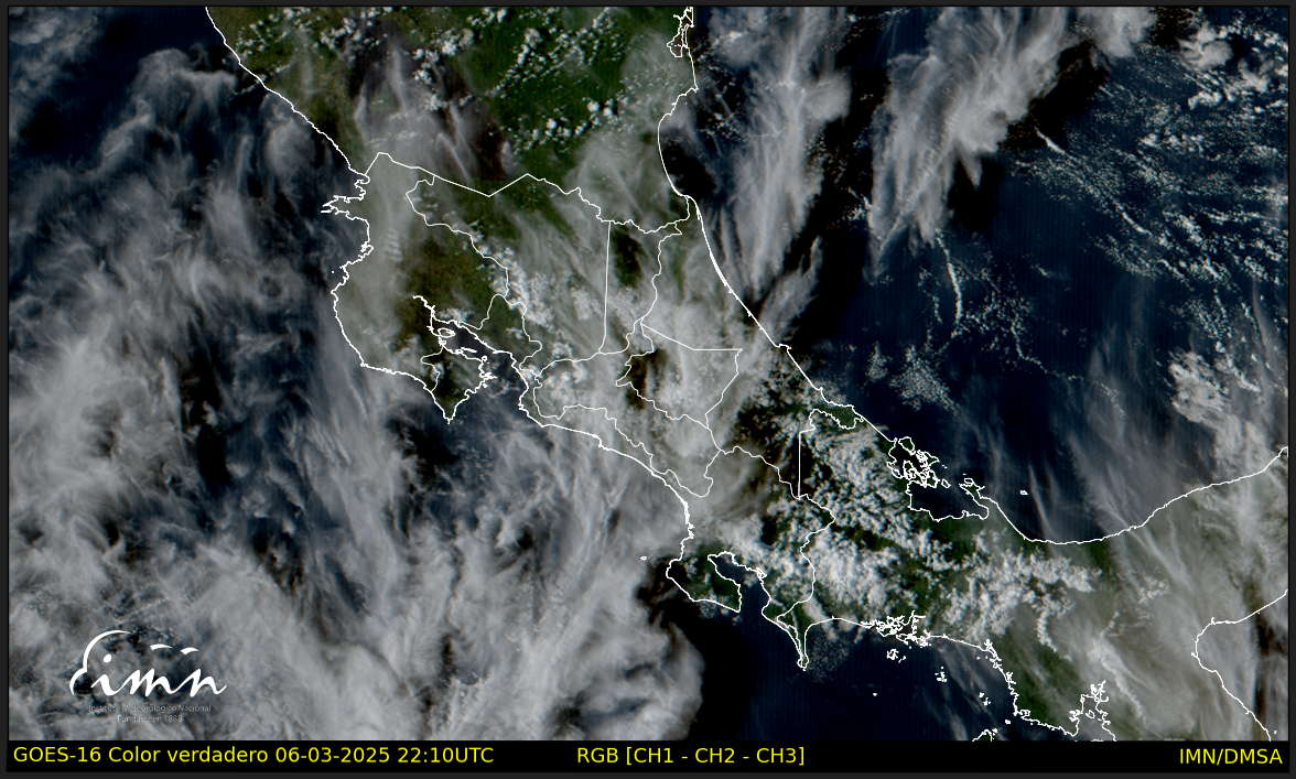 IMN prevé aumento en velocidad de vientos por influencia indirecta de dos empujes fríos