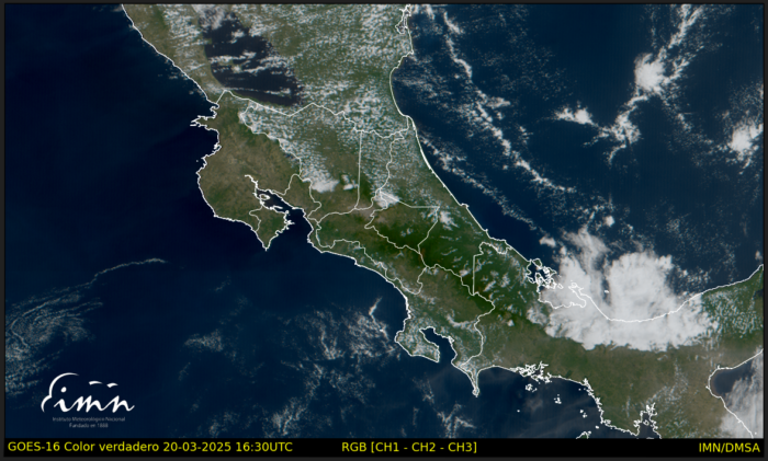 IMN prevé que Pacífico Sur inicie transición a época lluviosa a mediados de abril