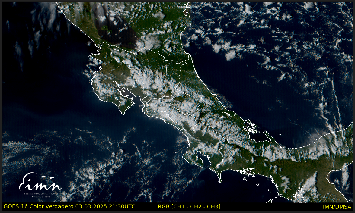 IMN prevé influencia indirecta del Empuje Frío No. 13 para este fin de semana