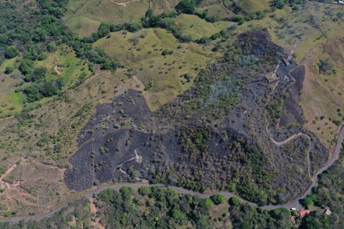 Bomberos atienden incendio forestal en Atenas: Este año suma 9 emergencias de este tipo