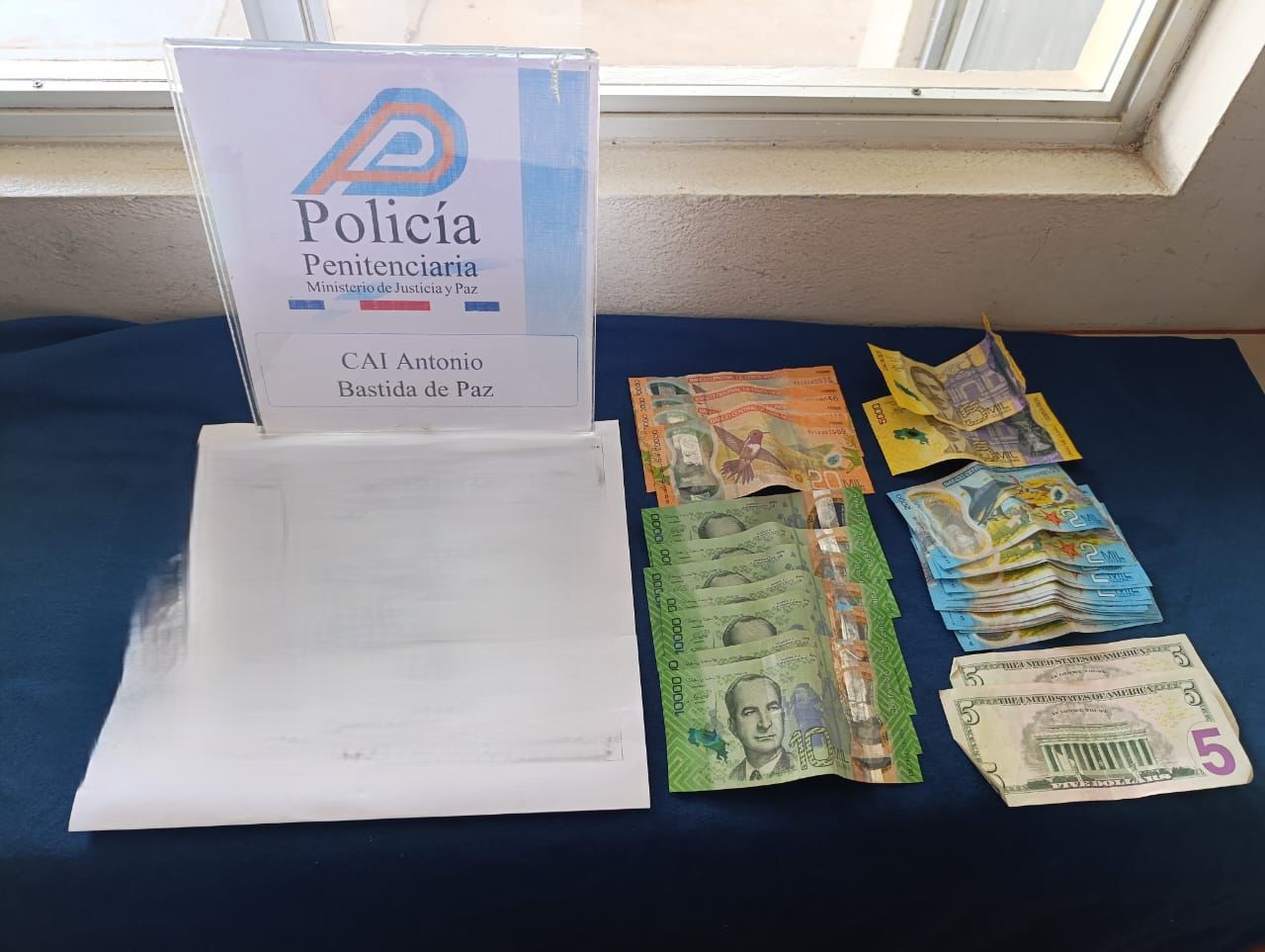 Policía Penitenciaria decomisó más de ¢300 mil en primer día posterior a anuncio de eliminación de efectivo en cárceles