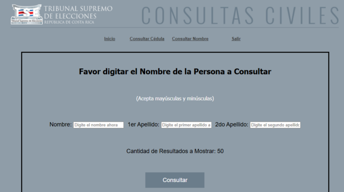 Proyecto del PLP limitaría acceso a datos de costarricenses en página del TSE