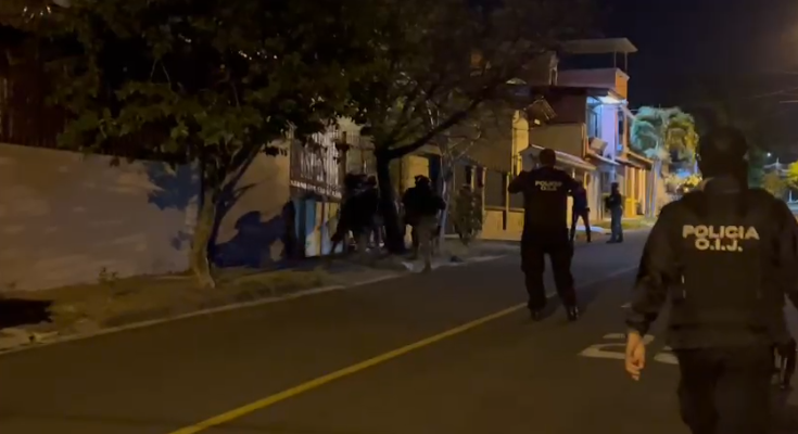 OIJ realizó 17 allanamientos y detuvo a sospechosos de pertenecer a la banda ‘Los Myrie’