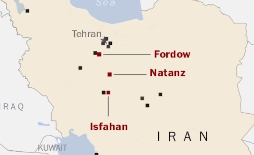 Estas son las instalaciones nucleares que atacó EEUU en Irán