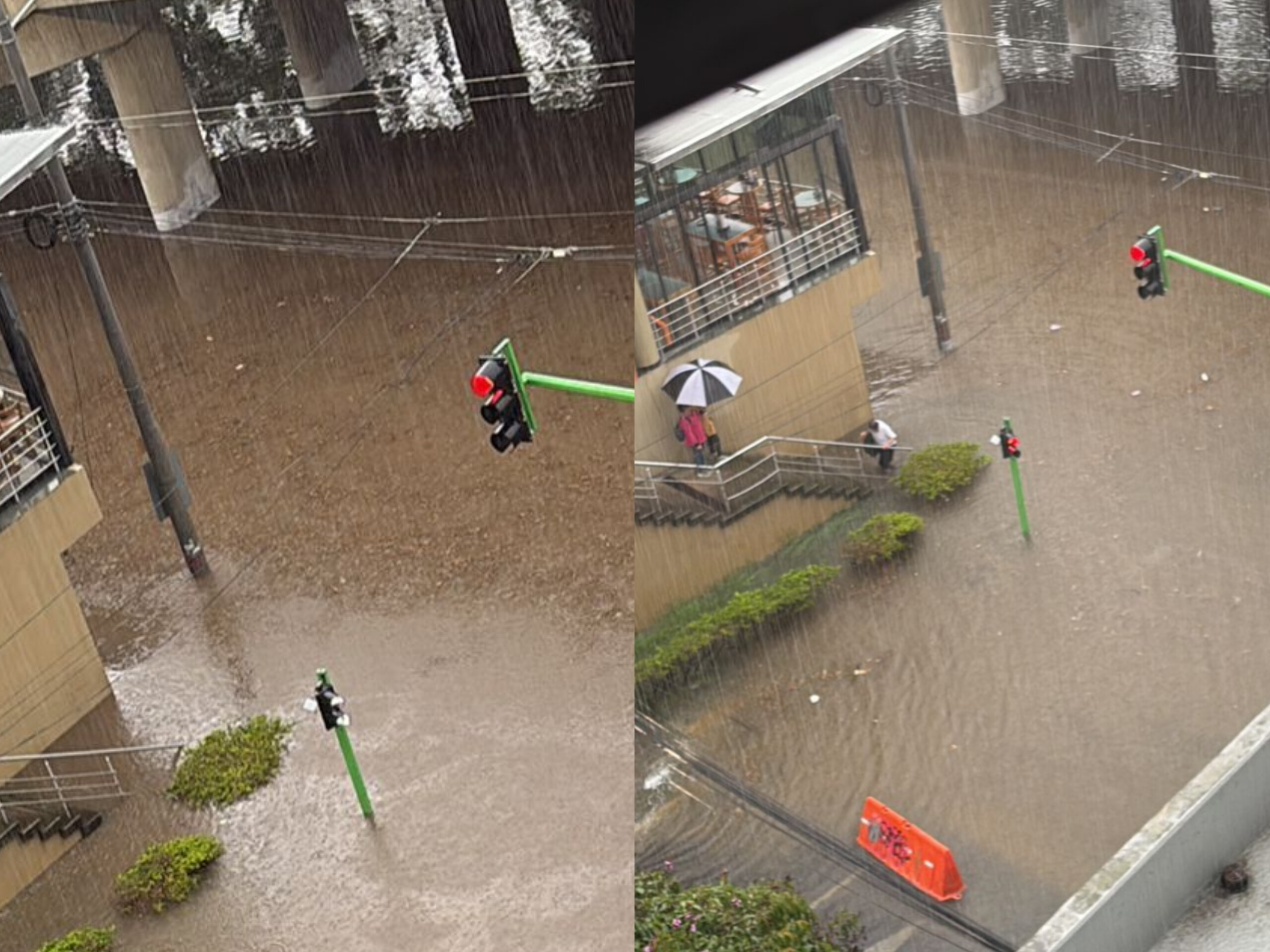 Aguaceros intensos con tormentas eléctricas provocaron inundaciones y deslizamientos en distintos sectores