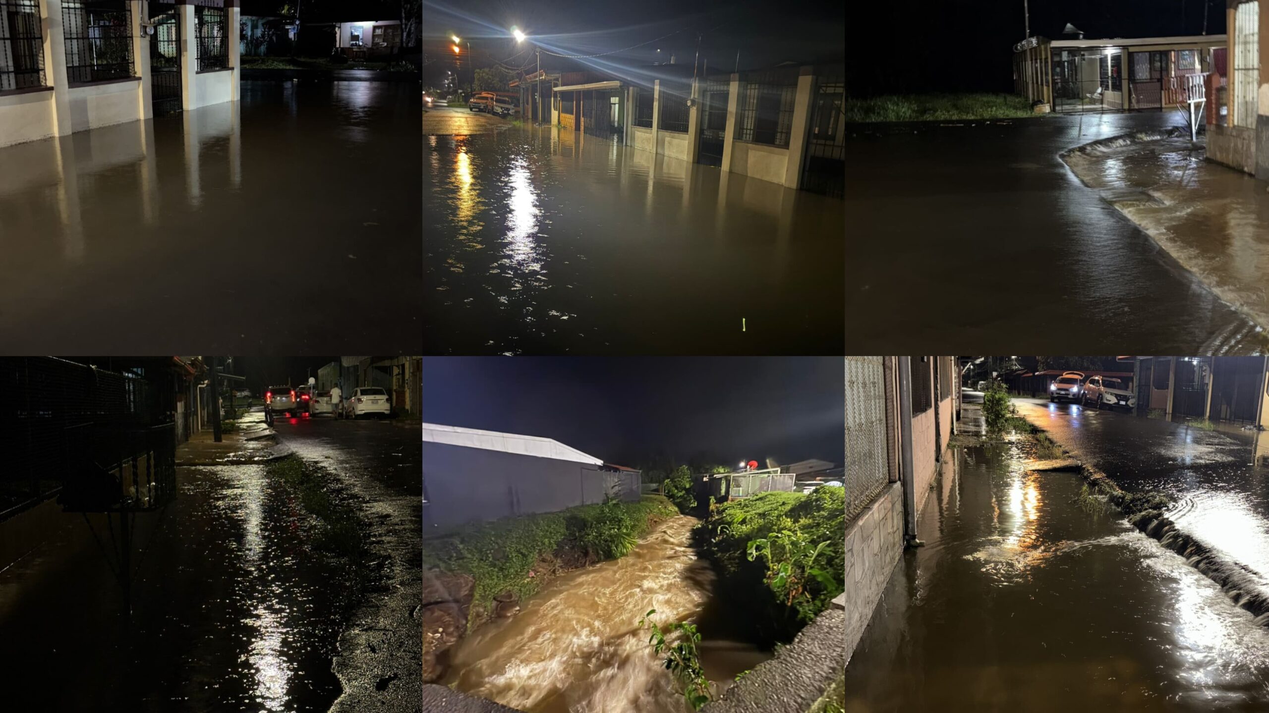 Intensos aguaceros causaron más de 100 incidentes con inundación de viviendas en Siquirres