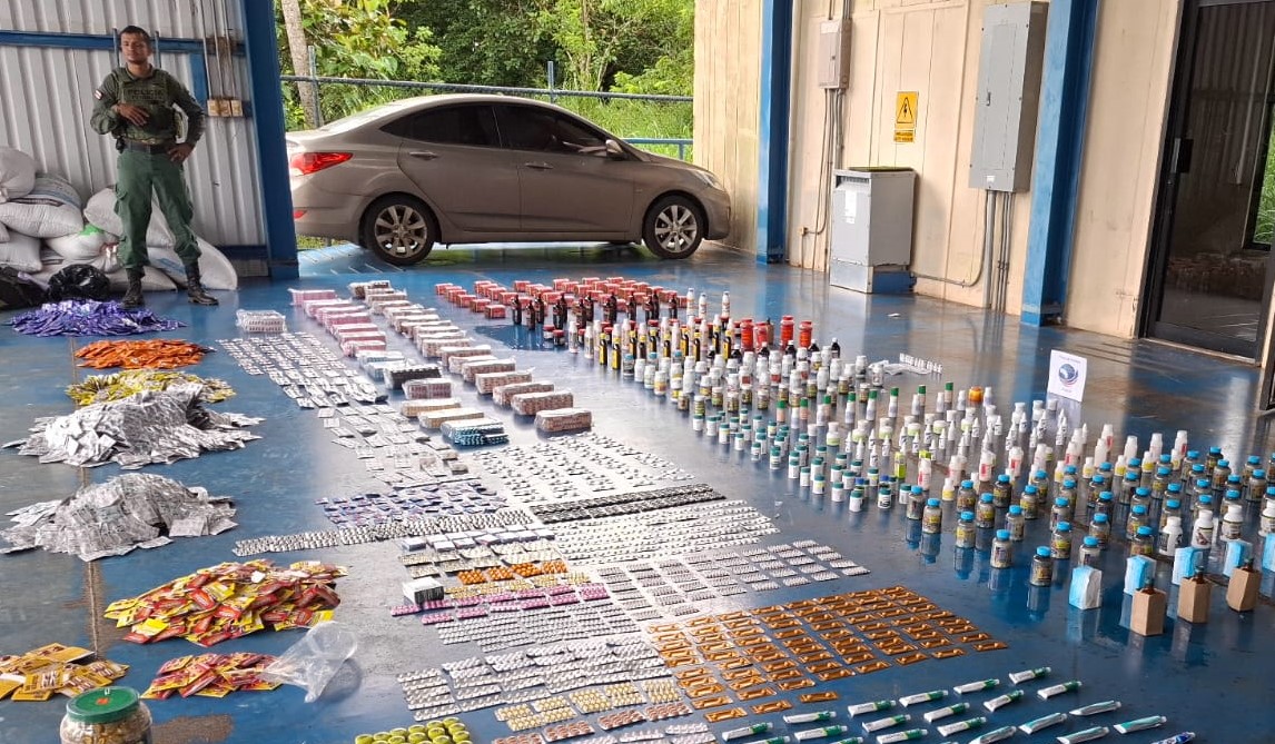 Decomisan más de 57 mil medicamentos ilegales en Los Chiles