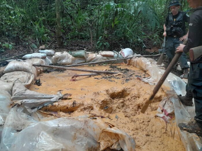 Fuerza Pública desmantela segunda planta artesanal de procesamiento de oro en Crucitas