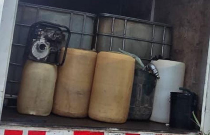 Intervienen toma ilegal de combustible con manguera de 200 metros en Siquirres