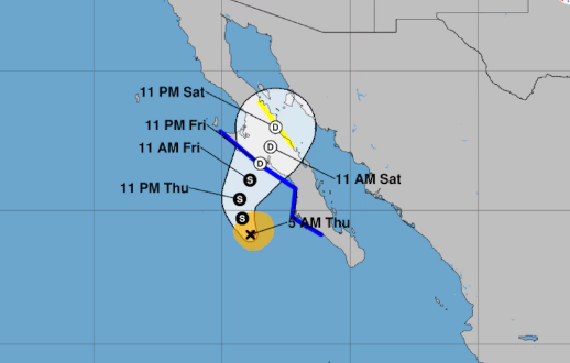 Graves inundaciones por el huracán Lorena afectan Baja California, México y generan alerta en el suroeste de EEUU