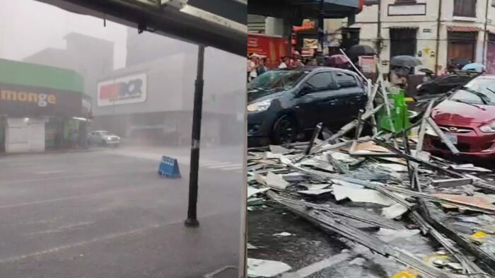 Tormenta eléctrica y torbellino causaron incidentes en San José en solo una hora