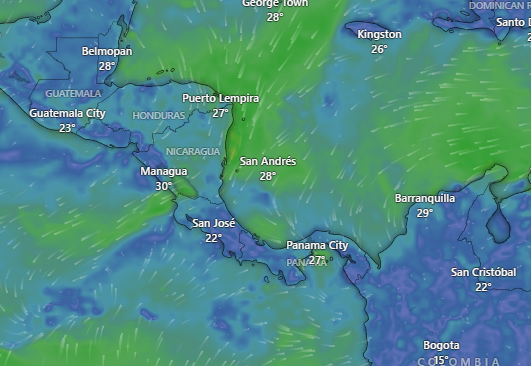 Costa Rica se mantiene en alerta amarilla por efectos del primer empuje frío de la temporada
