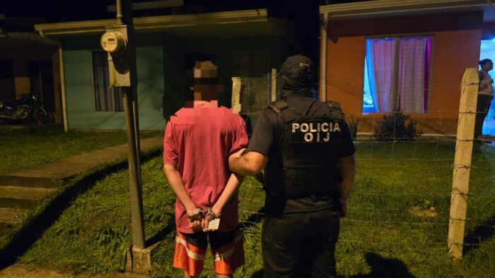 OIJ detiene a ocho personas en Guácimo por tentativa de homicidio, privación de libertad y robo agravado