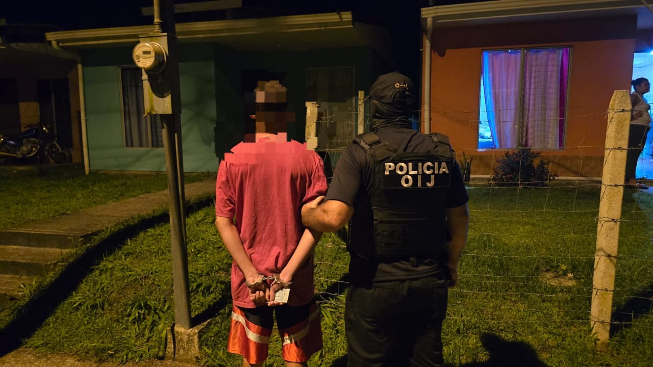 OIJ detiene a ocho personas en Guácimo por tentativa de homicidio, privación de libertad y robo agravado