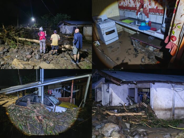 CNE reporta más de 100 incidentes por inundaciones y 210 personas en albergues