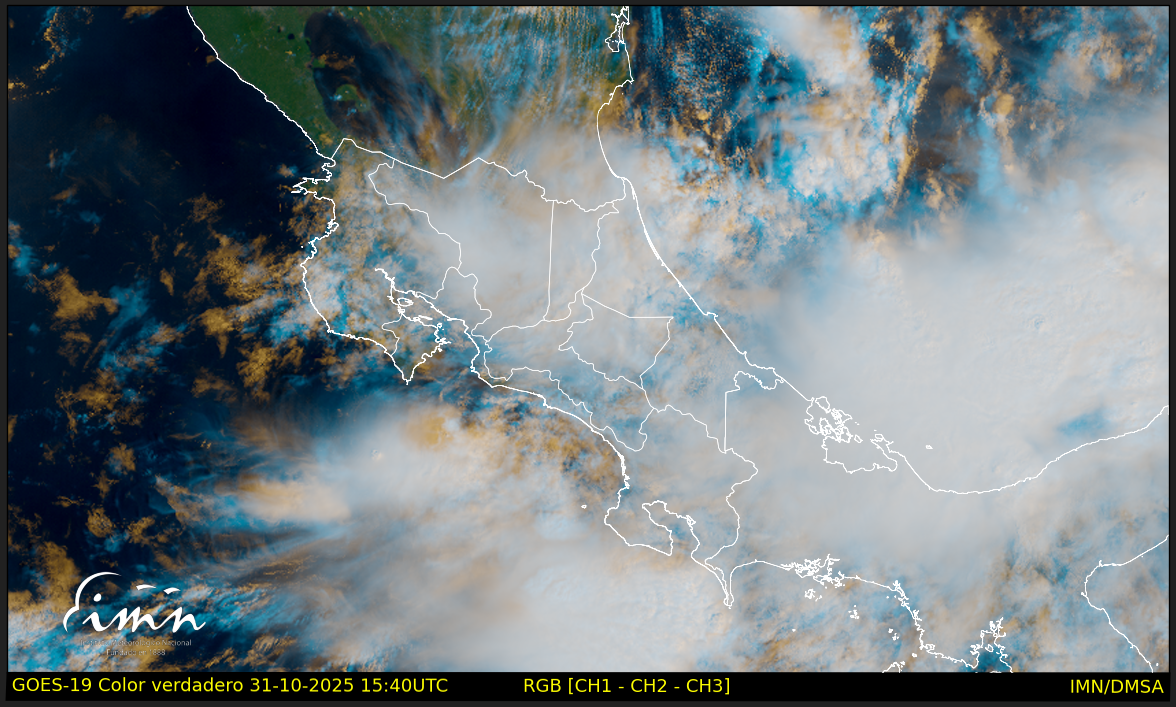Efectos del Empuje Frío No. 1 se presentarán en Costa Rica al menos hasta este sábado