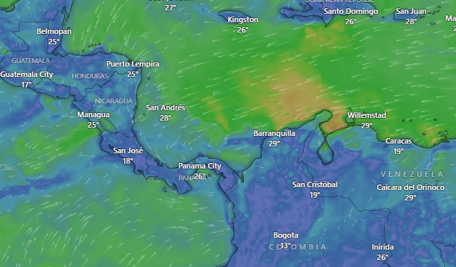 Onda Tropical No. 43 reforzará las lluvias en el país este martes