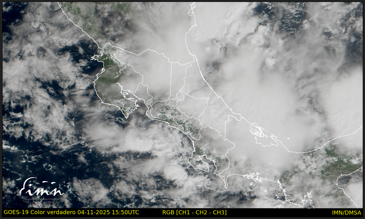 IMN registra altos niveles de humedad con lluvias en el Caribe por paso de la Onda Tropical No. 43