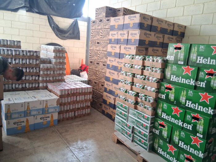 Policía de Fronteras decomisa más de 10 mil unidades de licor en operativos en la zona sur