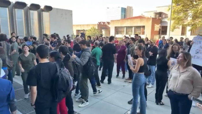 Médicos llegaron al Congreso a manifestarse en contra de plan para facilitar contratación de especialistas