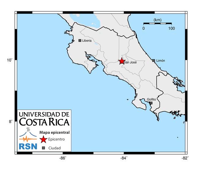 Sismo fue sentido fuerte este martes en el Valle Central