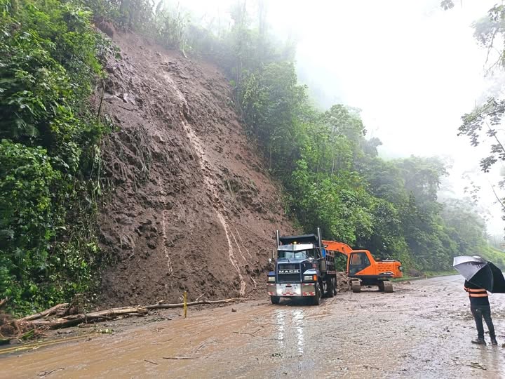 Caída de material provocó cierre de Ruta 32 durante fin de semana