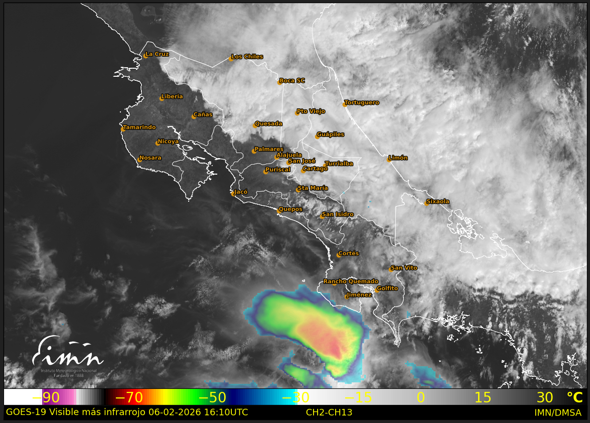 IMN reportó mínimos de temperatura de 3,6°C ante impacto del Empuje Frío No. 14