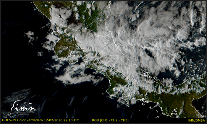 IMN da seguimiento a posible empuje frío para el martes con aumento en velocidad del viento