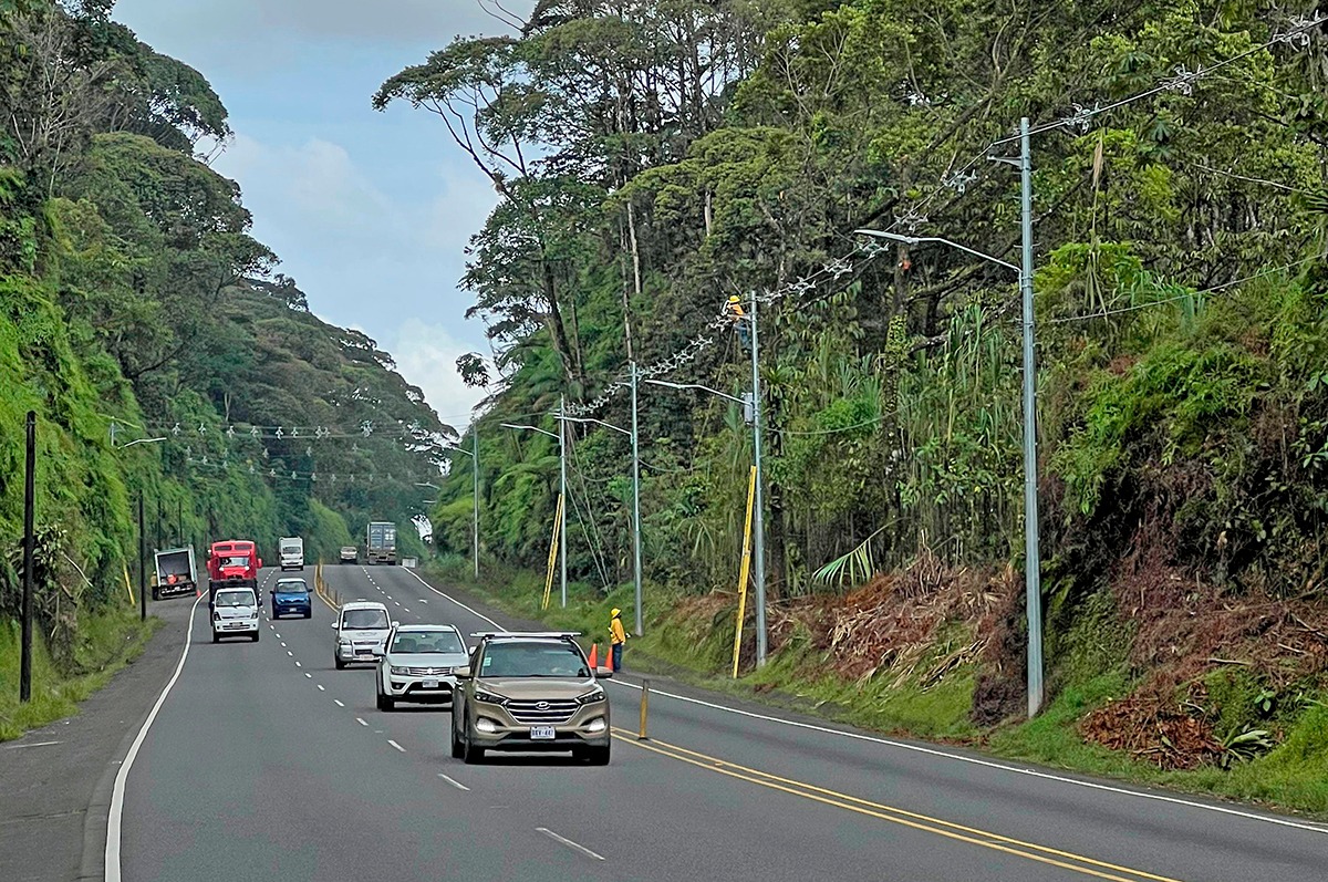 ICE confirma avance del 60% en trabajos de iluminación y conectividad en la Ruta 32