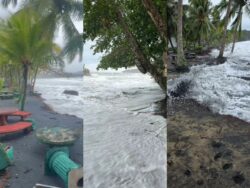 UNA: Oleaje extremo provoca fuerte erosión y daños en playas del Caribe costarricense