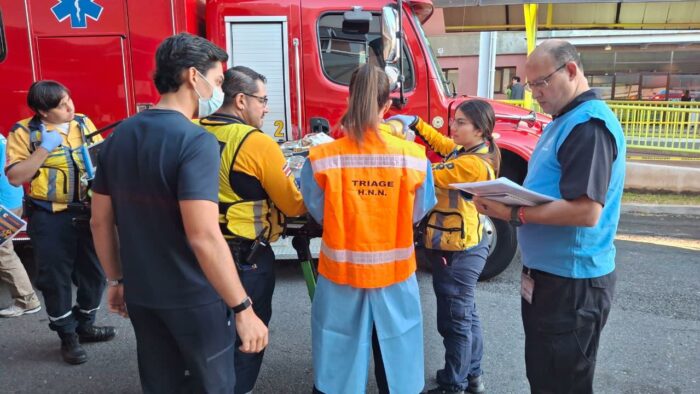 CCSS realiza simulacro por emergencia con múltiples “víctimas” en el Hospital de Niños