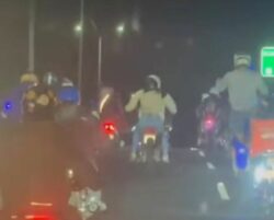 Motociclistas bloquearon paso a ambulancia en Ruta 27 durante la madrugada de este viernes