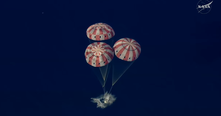 Misión Artemis II: la cápsula amerizó en el océano Pacífico