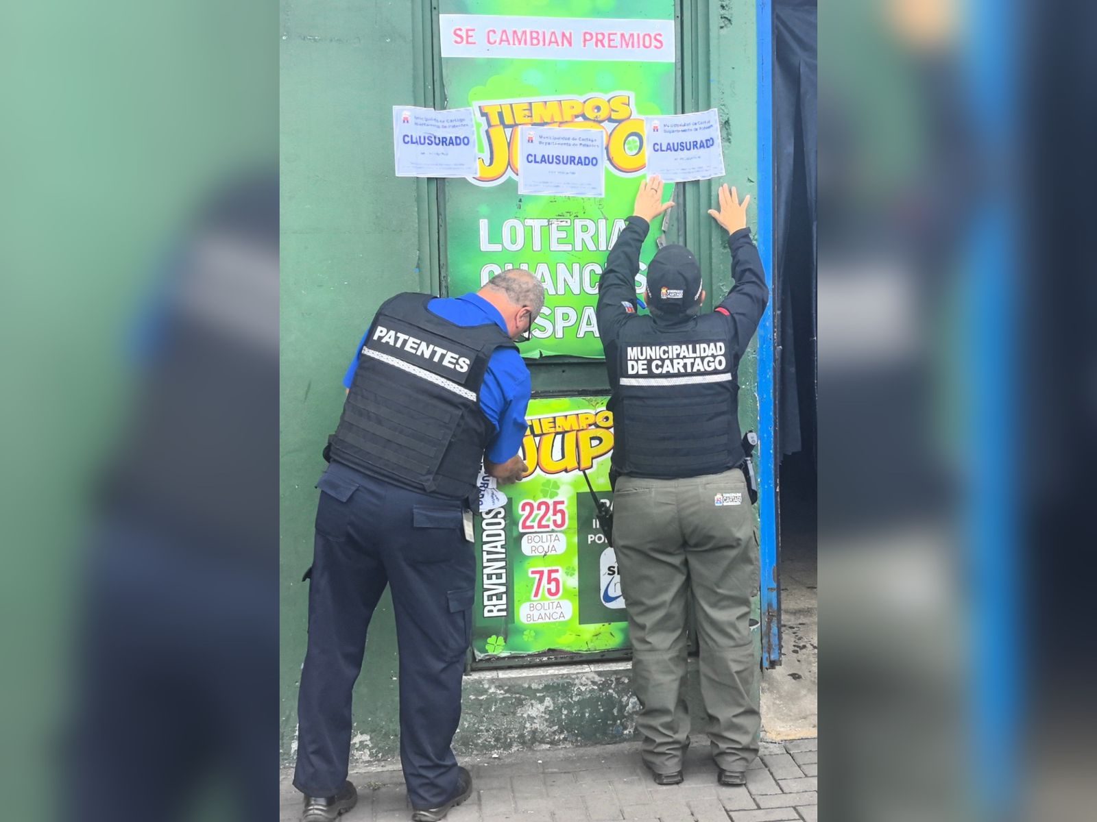 JPS y Municipalidad de Cartago cierran locales por venta ilegal de lotería #NM935