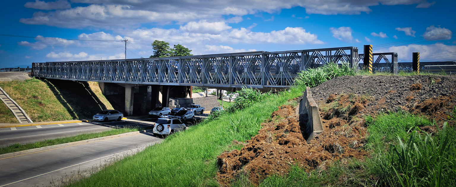 Este lunes inicia sustitución de puente modular frente al Aeropuerto Juan Santamaría