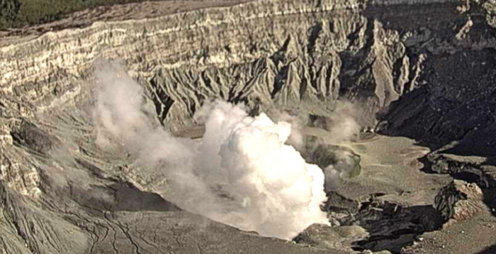 CNE declara alerta verde en el Volcán Poás ante aumento en la actividad eruptiva
