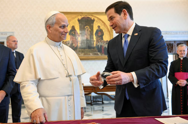Marco Rubio se reunió con el papa León XIV y dialogaron sobre los esfuerzos para lograr la paz en Medio Oriente