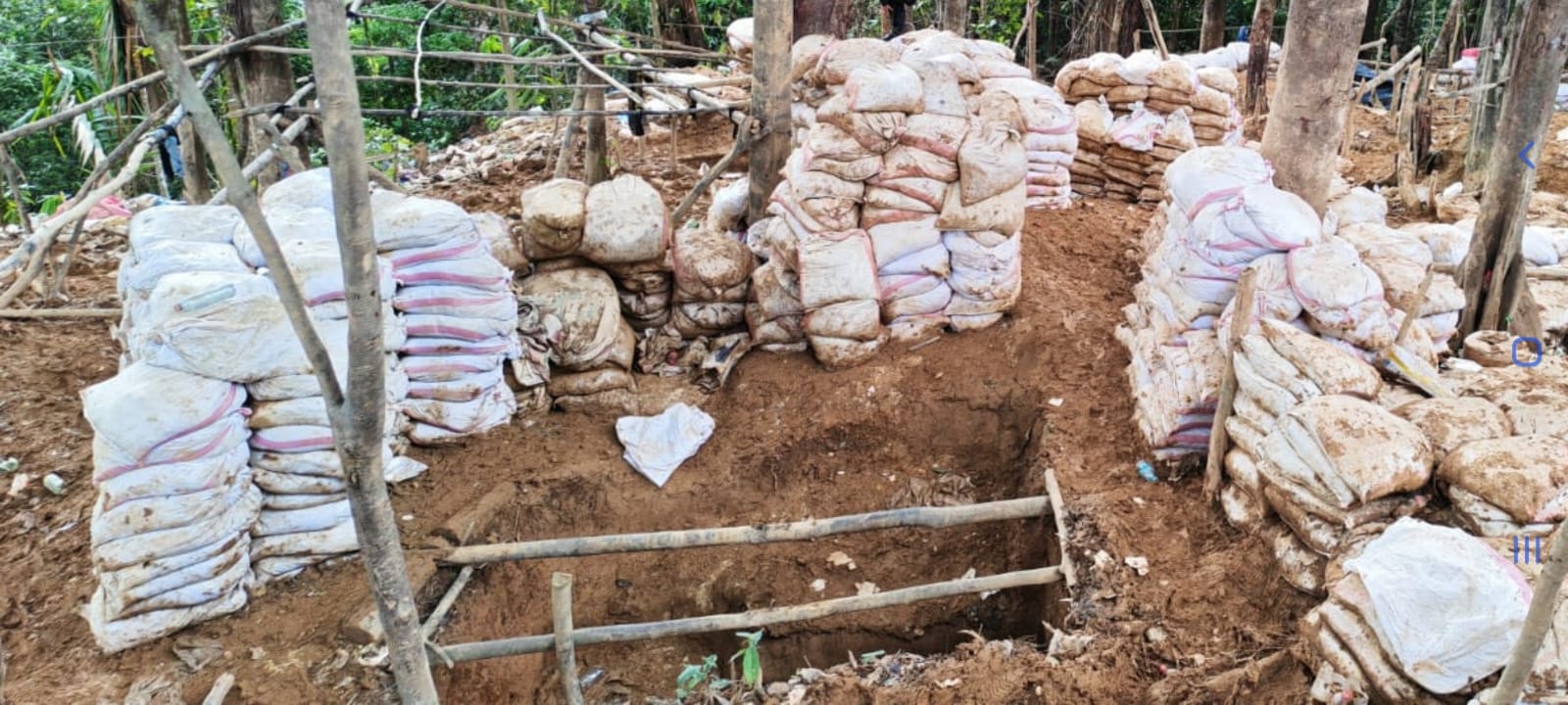 Intervienen “campamento minero” en Cerro Conchuditas y encuentran 2,5 toneladas de sedimentos