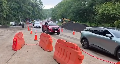 Ruta 27 habilitará segundo carril provisional para vehículos livianos tras hundimiento #NM935