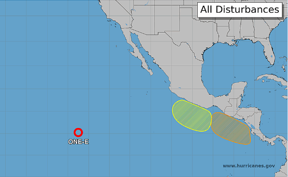 IMN vigila sistema de baja presión en el Pacífico que podría convertirse en Depresión Tropical
