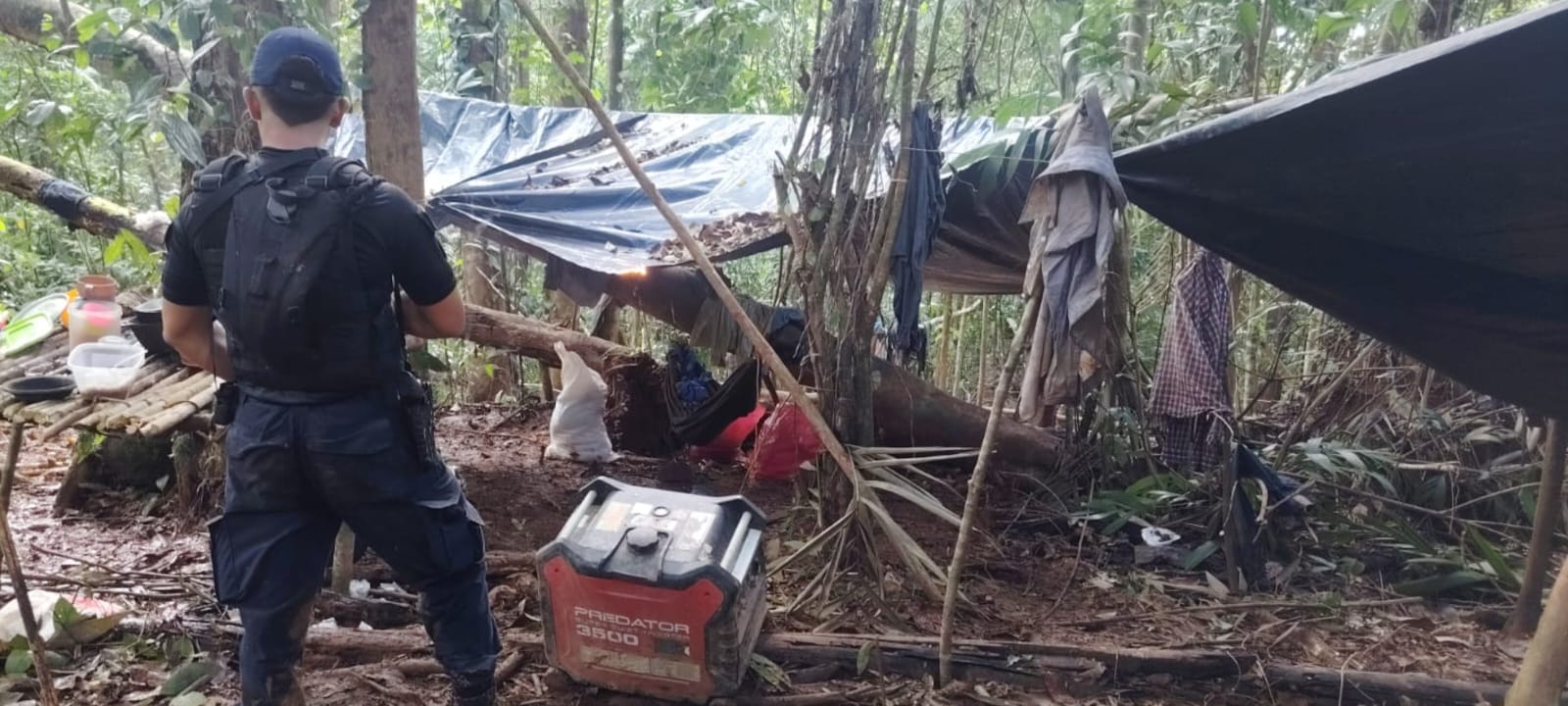 Fuerza Pública destruye campamentos mineros en Cutris y deco