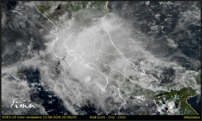 CNE emite alerta verde para Zona Norte y Caribe por aumento de lluvias para próximas horas