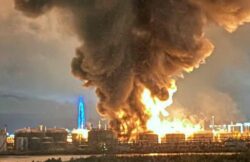 Ucrania lanzó contra San Petersburgo uno de los mayores ataques con drones: golpeó dos terminales petroleras y un centro logístico